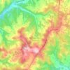 Carte topographique Marcillac-Saint-Quentin, altitude, relief