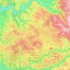 Carte topographique Causse de Gramat, altitude, relief