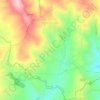 Carte topographique Anzano di Puglia, altitude, relief