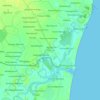 Carte topographique Muthukur, altitude, relief