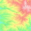 Carte topographique Чернігівська селищна громада, altitude, relief
