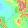 Carte topographique Barkly, altitude, relief