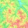 Carte topographique Pouillon, altitude, relief