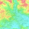 Carte topographique Derby, altitude, relief