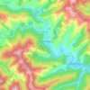 Carte topographique Saumane, altitude, relief