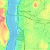 Carte topographique City of Poughkeepsie, altitude, relief