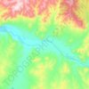Carte topographique Бурен-Хемский сумон, altitude, relief