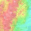 Carte topographique Napo, altitude, relief