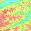 Carte topographique Simbach, altitude, relief