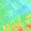 Carte topographique La Calmette, altitude, relief