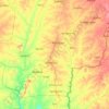 Carte topographique Tchaourou, altitude, relief