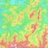 Carte topographique Baztan, altitude, relief
