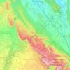 Carte topographique Pullampeta, altitude, relief
