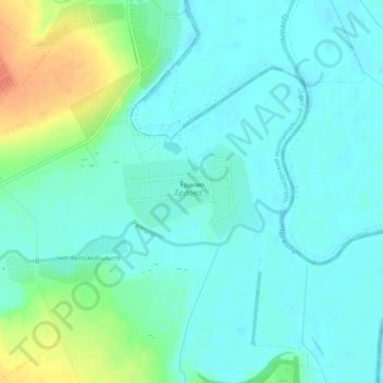 Carte topographique Ердово, altitude, relief