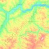 Carte topographique McKenzie County, altitude, relief