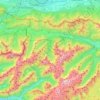Carte topographique Kranjska Gora, altitude, relief