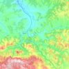 Carte topographique Ljig Municipality, altitude, relief