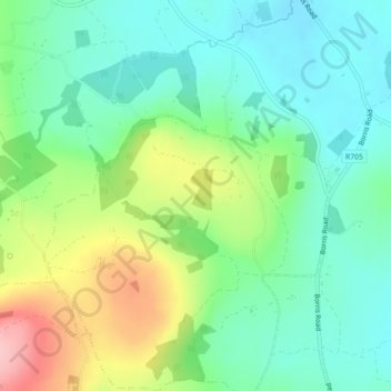 Carte topographique Griffinstown, altitude, relief