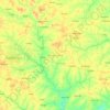 Carte topographique Plateau-Central, altitude, relief