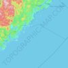 Carte topographique Grimstad, altitude, relief