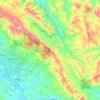 Carte topographique La Banda de Shilcayo, altitude, relief