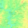 Carte topographique Sanguié, altitude, relief