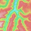 Carte topographique Calmbach, altitude, relief