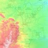 Carte topographique Bushbuckridge, altitude, relief