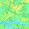 Carte topographique Westampton, New Jersey, altitude, relief