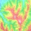 Carte topographique Cavatore, altitude, relief