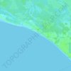 Carte topographique Mexico Beach, altitude, relief