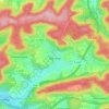 Carte topographique Eberstadt, altitude, relief