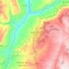 Carte topographique El Socorro, altitude, relief
