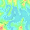 Carte topographique Skiatook Lake, altitude, relief