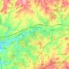 Carte topographique Overton, altitude, relief