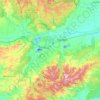 Carte topographique City of Latrobe, altitude, relief