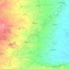 Carte topographique Botad District, altitude, relief