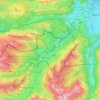Carte topographique Breitach, altitude, relief