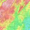 Carte topographique Passaic County, altitude, relief