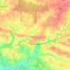 Carte topographique Mouchamps, altitude, relief