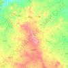 Carte topographique Chotila Taluka, altitude, relief