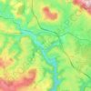 Carte topographique Saint-Georges, altitude, relief