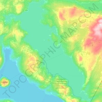 Carte topographique Limingen, altitude, relief
