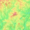 Carte topographique Sanvignes-les-Mines, altitude, relief