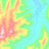 Carte topographique Mount Sylvia, altitude, relief