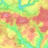 Carte topographique Coyolles, altitude, relief