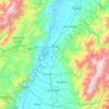 Carte topographique Buga, altitude, relief