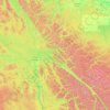 Carte topographique Regional District of Fraser-Fort George, altitude, relief