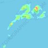 Carte topographique Out Skerries, altitude, relief