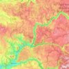Carte topographique Gorges du Tarn, altitude, relief